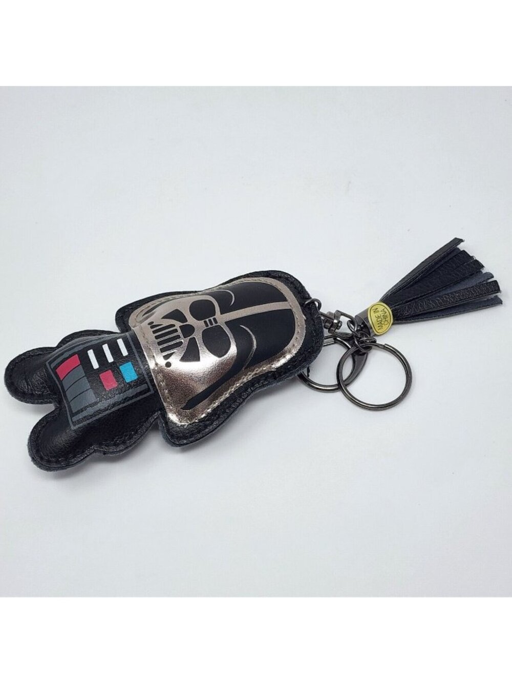 Lucas Film Darth Vader Leather Plush Keyring Keychain 4" Vintage - Picture 4 of 5